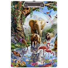 Beautiful Jungle Animals A4 Acrylic Clipboard by Ravend