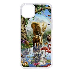 Beautiful Jungle Animals Iphone 14 Plus Tpu Uv Print Case