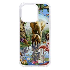 Beautiful Jungle Animals Iphone 14 Pro Tpu Uv Print Case