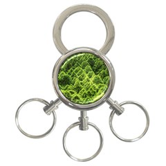 Green Pine Forest 3-ring Key Chain by Ravend