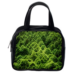 Green Pine Forest Classic Handbag (one Side) by Ravend