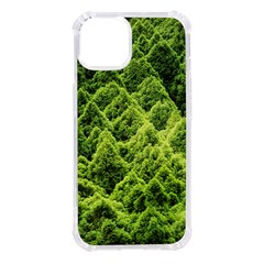 Green Pine Forest Iphone 14 Tpu Uv Print Case by Ravend