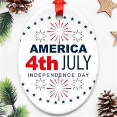 Independence Day Usa Ornament (oval) by Ravend