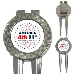 Independence Day Usa 3-in-1 Golf Divots by Ravend