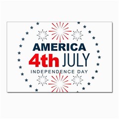 Independence Day Usa Postcard 4 x 6  (pkg Of 10) by Ravend