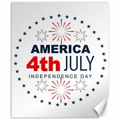 Independence Day Usa Canvas 8  X 10 