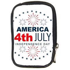 Independence Day Usa Compact Camera Leather Case