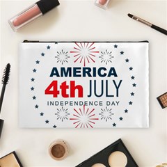 Independence Day Usa Cosmetic Bag (large) by Ravend