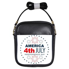 Independence Day Usa Girls Sling Bag by Ravend