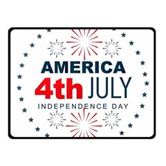 Independence Day Usa Fleece Blanket (small)