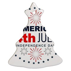 Independence Day Usa Ornament (christmas Tree) 