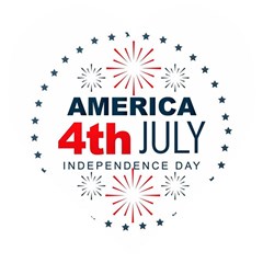 Independence Day Usa Wooden Puzzle Heart by Ravend