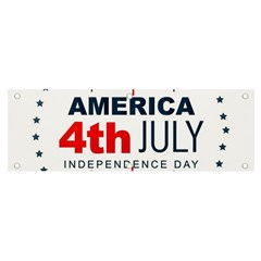 Independence Day Usa Banner And Sign 6  X 2  by Ravend