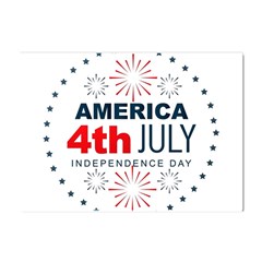 Independence Day Usa Crystal Sticker (a4) by Ravend