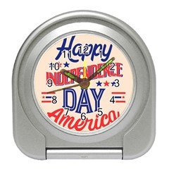 Usa Happy Independence Day Travel Alarm Clock by Ravend