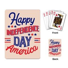 Usa Happy Independence Day Playing Cards Single Design (rectangle)