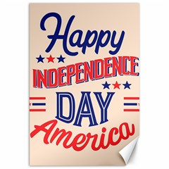 Usa Happy Independence Day Canvas 20  X 30  by Ravend