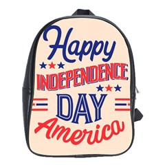 Usa Happy Independence Day School Bag (large) by Ravend