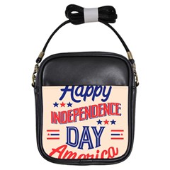 Usa Happy Independence Day Girls Sling Bag by Ravend