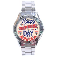 Usa Happy Independence Day Stainless Steel Analogue Watch by Ravend