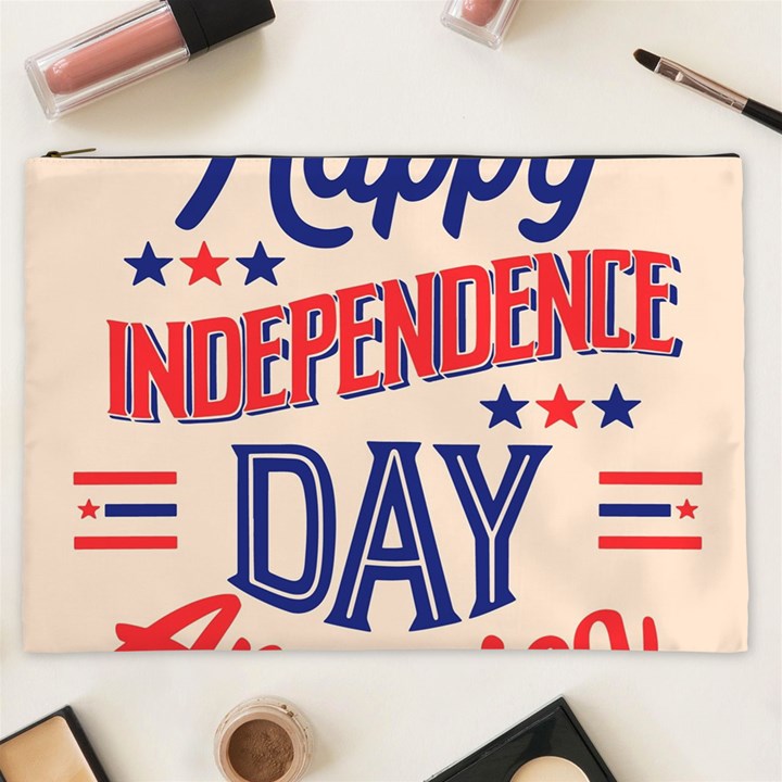 Usa Happy Independence Day Cosmetic Bag (XXL)