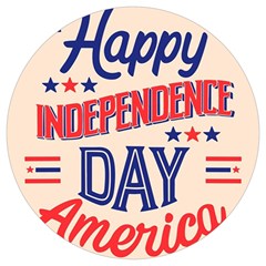 Usa Happy Independence Day Round Trivet by Ravend