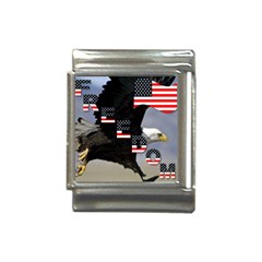 Freedom Patriotic American Usa Italian Charm (13mm) by Ravend