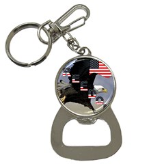 Freedom Patriotic American Usa Bottle Opener Key Chain by Ravend