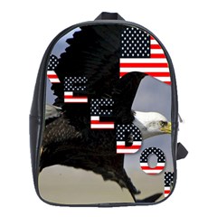 Freedom Patriotic American Usa School Bag (large) by Ravend