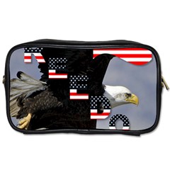 Freedom Patriotic American Usa Toiletries Bag (two Sides) by Ravend