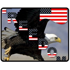 Freedom Patriotic American Usa Fleece Blanket (medium)