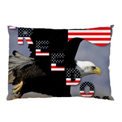 Freedom Patriotic American Usa Pillow Case (two Sides) by Ravend