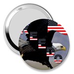 Freedom Patriotic American Usa 3  Handbag Mirrors Front