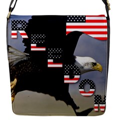 Freedom Patriotic American Usa Flap Closure Messenger Bag (s)