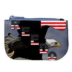 Freedom Patriotic American Usa Large Coin Purse by Ravend