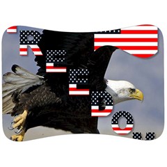 Freedom Patriotic American Usa Velour Seat Head Rest Cushion by Ravend