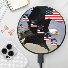 Freedom Patriotic American Usa Wireless Fast Charger(black) by Ravend