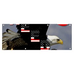 Freedom Patriotic American Usa Banner And Sign 8  X 3  by Ravend