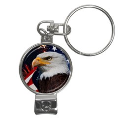 Fourth Of July Independence Day Usa American Pride Nail Clippers Key Chain by Ravend