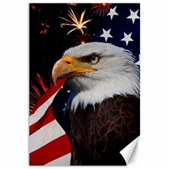 Fourth Of July Independence Day Usa American Pride Canvas 12  X 18  by Ravend