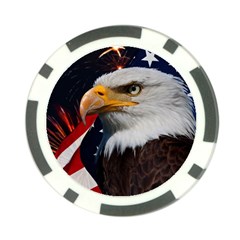 Fourth Of July Independence Day Usa American Pride Poker Chip Card Guard by Ravend