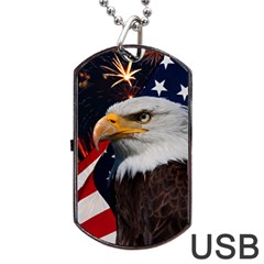 Fourth Of July Independence Day Usa American Pride Dog Tag Usb Flash (one Side) by Ravend