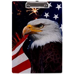 Fourth Of July Independence Day Usa American Pride A4 Acrylic Clipboard by Ravend