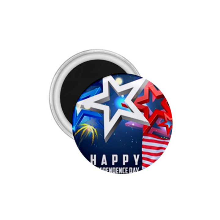 4th Of July Happy Usa Independence Day 1.75  Magnets