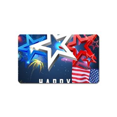 4th Of July Happy Usa Independence Day Magnet (name Card) by Ravend