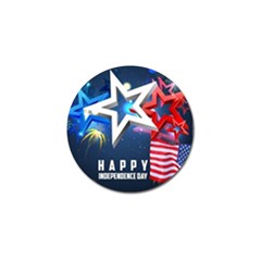 4th Of July Happy Usa Independence Day Golf Ball Marker (4 Pack) by Ravend