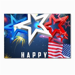 4th Of July Happy Usa Independence Day Postcard 4 x 6  (pkg Of 10) by Ravend