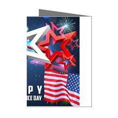 4th Of July Happy Usa Independence Day Mini Greeting Cards (pkg Of 8) by Ravend