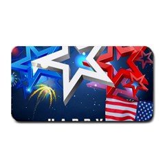 4th Of July Happy Usa Independence Day Medium Bar Mat by Ravend