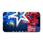 4th Of July Happy Usa Independence Day Medium Bar Mat 16 x8.5  Bar Mat